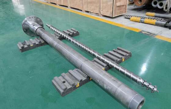 Thùng vít trục vít đơn với đường kính vít 20mm-200mm HV900-1100 Độ cứng thùng và xử lý bề mặt nitrided